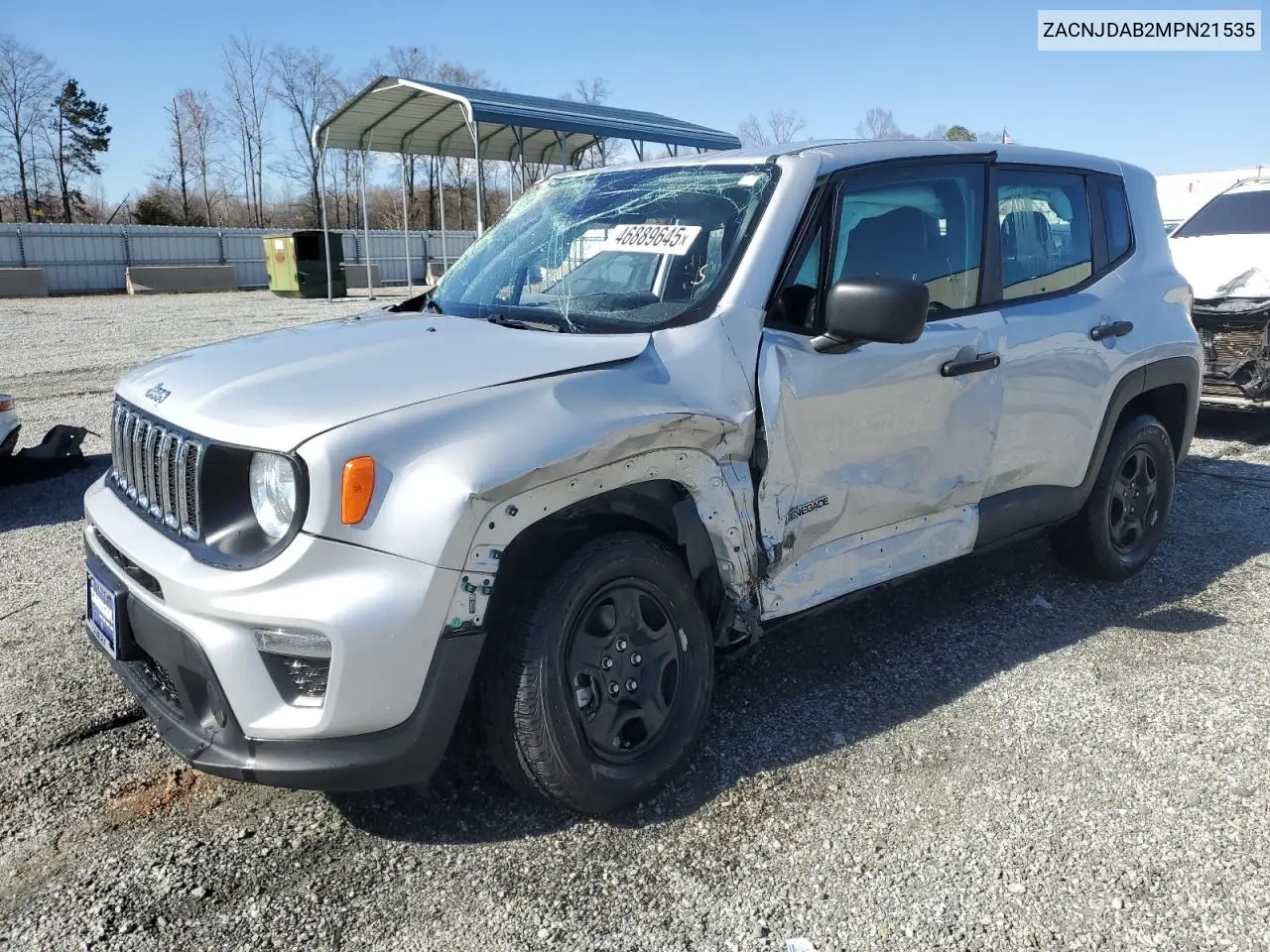 2021 Jeep Renegade — Copart lot #46889645