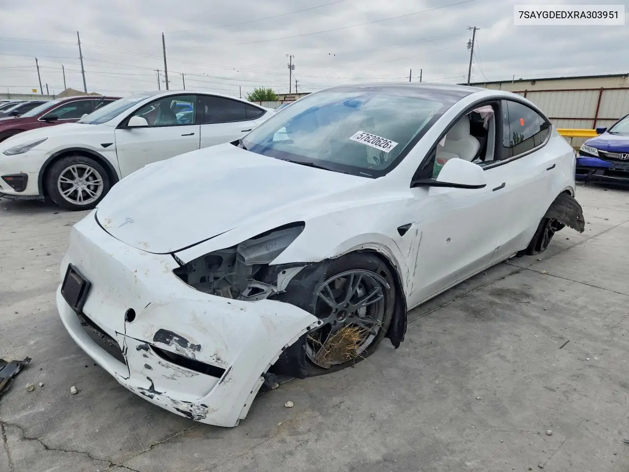 2024 Tesla Model Y — Copart lot #57620626
