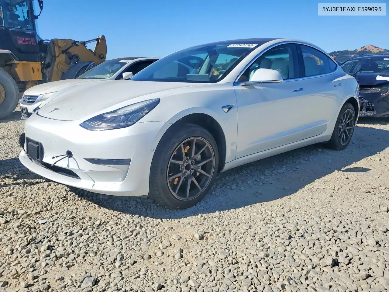 2020 Tesla Model 3 — Copart lot #57260756