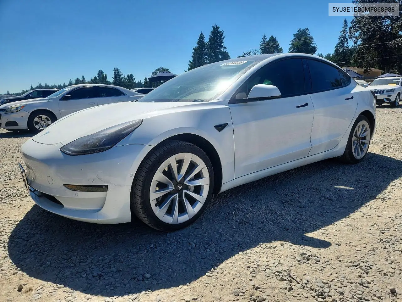 2021 Tesla Model 3 — Copart lot #66244446