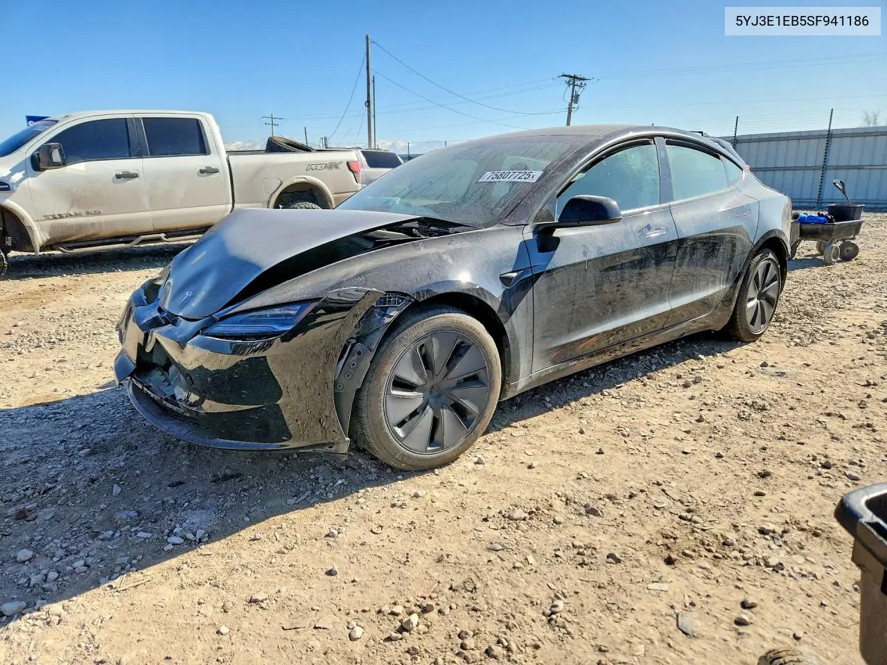 2025 Tesla Model 3 — Copart lot #75807725