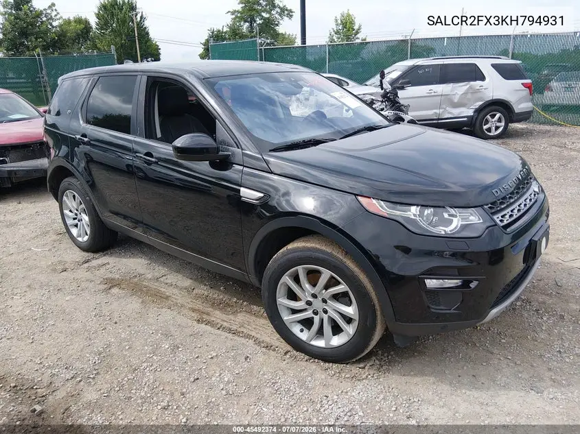 2019 Land Rover Discovery Sport
