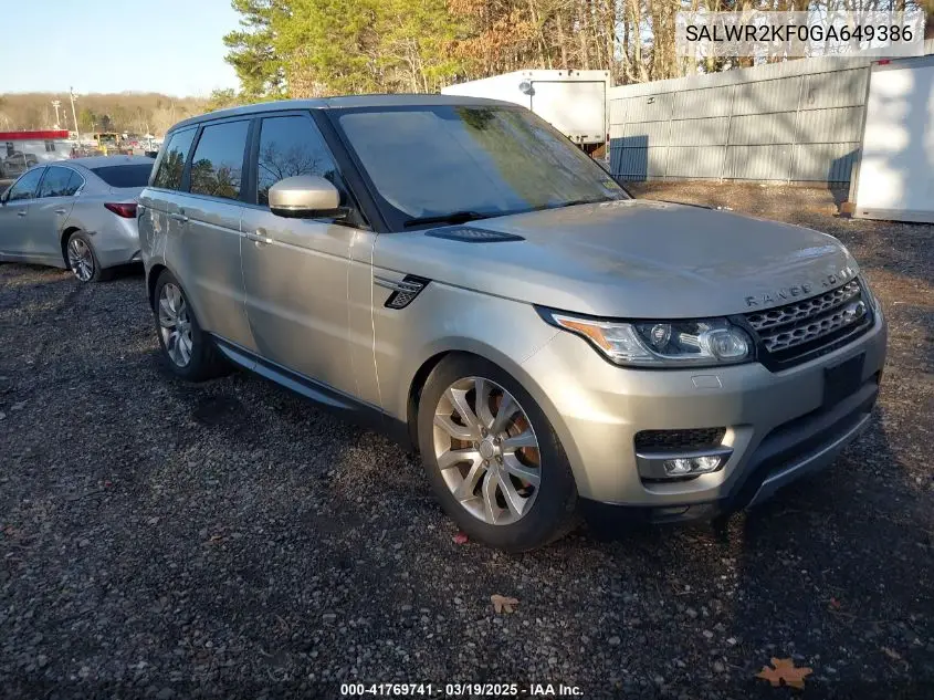 2016 Land Rover Range Rover Sport
