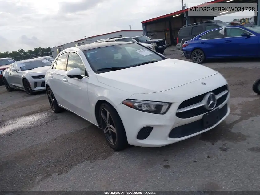 2019 Mercedes-Benz A-klasse