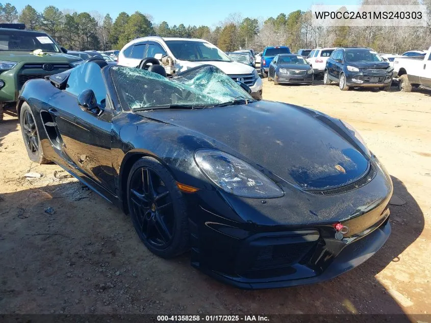 2021 Porsche 718 Spyder