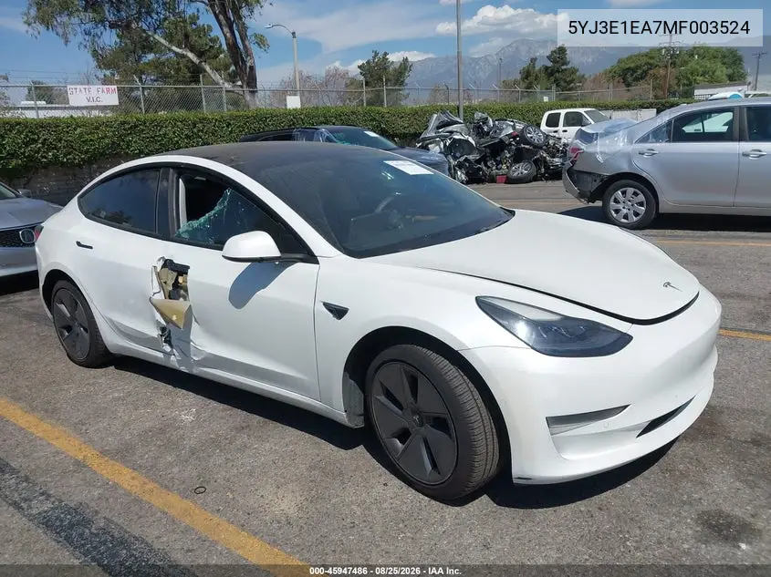 2021 Tesla Model 3
