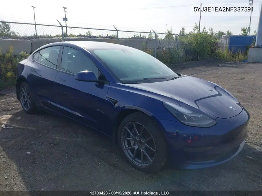 2022 Tesla Model 3
