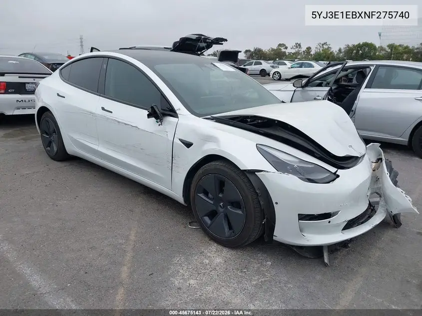 2022 Tesla Model 3 — IAAI lot #45675143