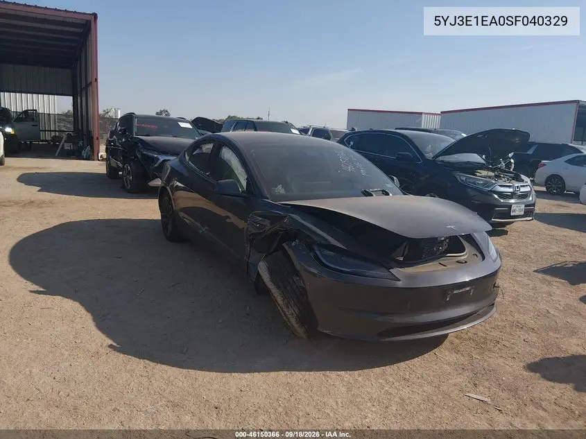 2025 Tesla Model 3