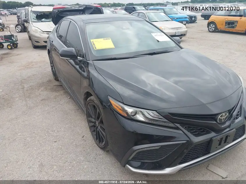 2022 Toyota Camry — IAAI lot #45711918