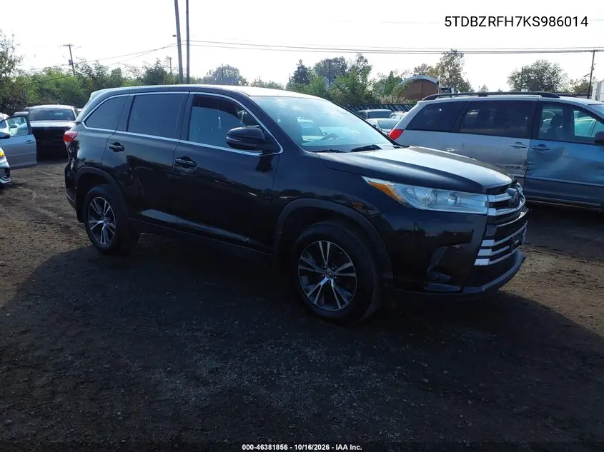 2019 Toyota Highlander