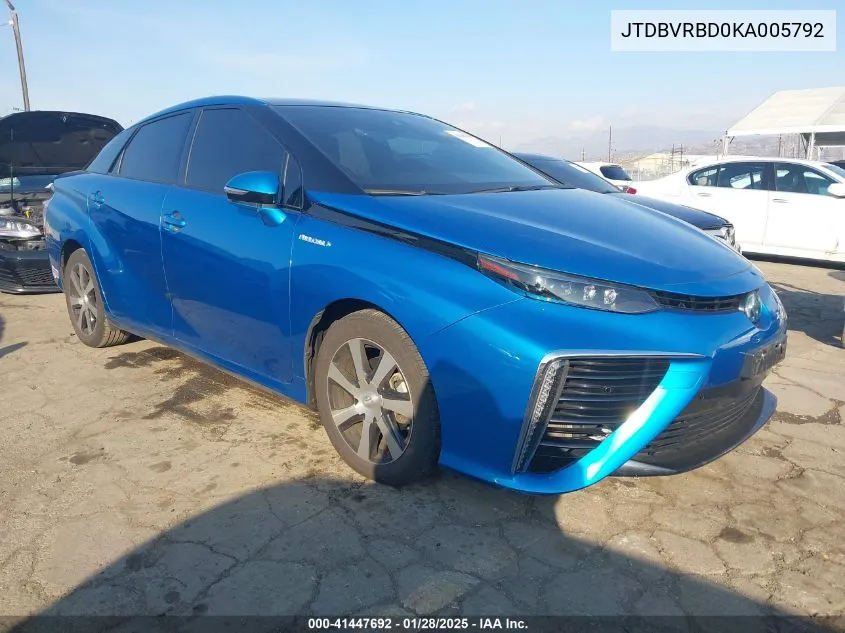 2019 Toyota Mirai — IAAI lot #41447692