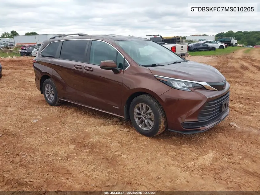 2021 Toyota Sienna — IAAI lot #45444437