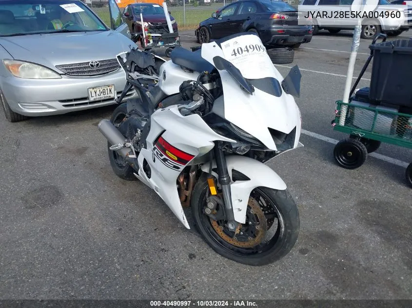 2019 Yamaha yzf