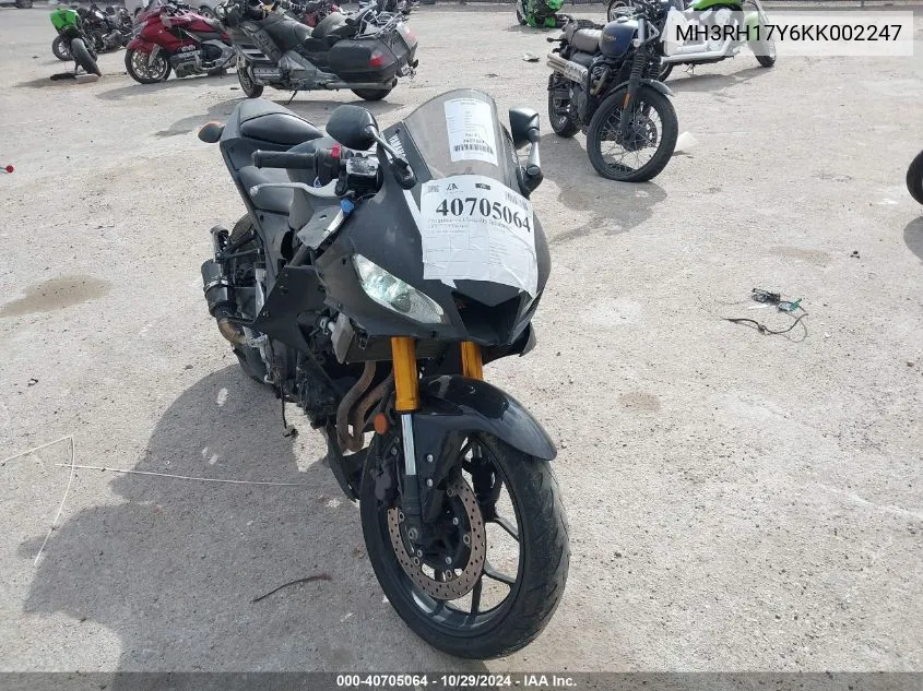 2019 Yamaha yzf